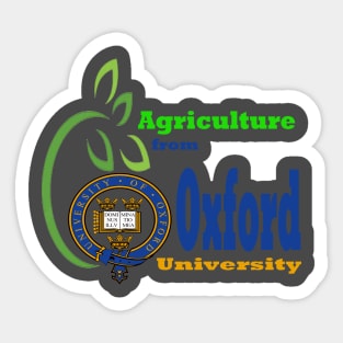 agriculture from oxford university Sticker